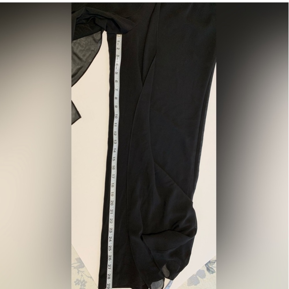 ANTONIO MELANI Illusion Neckline Overlay Jumpsuit Size 14 - Picture 10 of 15